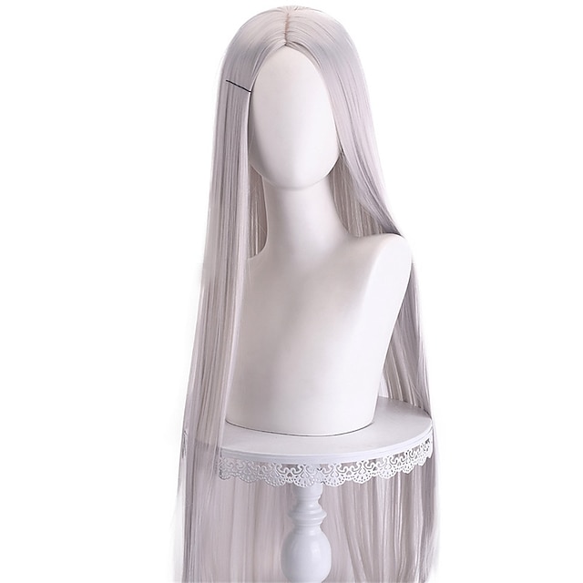  Synthetic Wig Straight Middle Part Machine Made Wig Long A1 A2 A3 A4 A5 Synthetic Hair Women's Cosplay Soft Party Pink Red Black