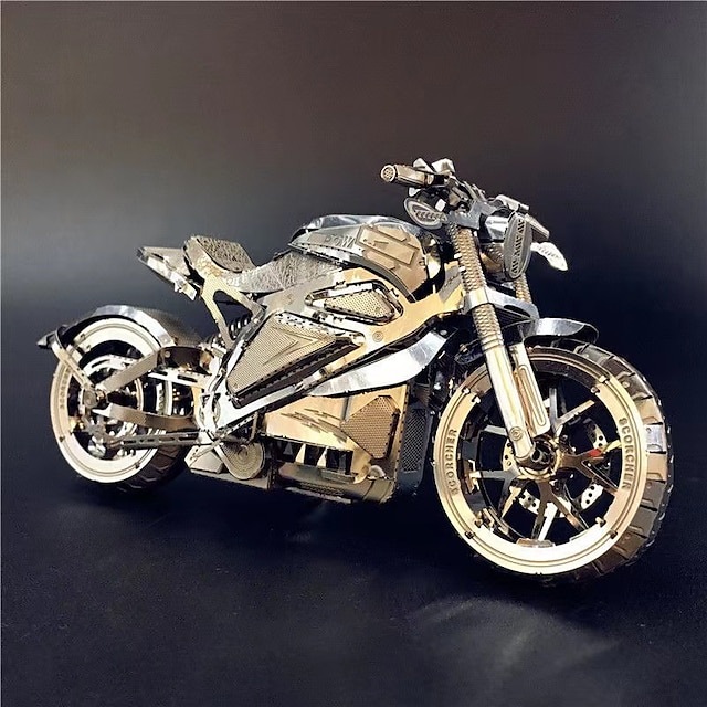  Nanyuan gangda 3d rompecabezas de metal 3d venganza motocicleta eléctrica coche deportivo adulto hecho a mano alivio del estrés juguete para regalo