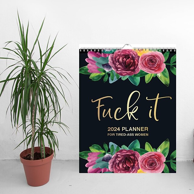 2024 Wall Calendar For Tired 2024 Calendar For Tired Ass Women Fu Ck It   Kswvxy1703818015520 