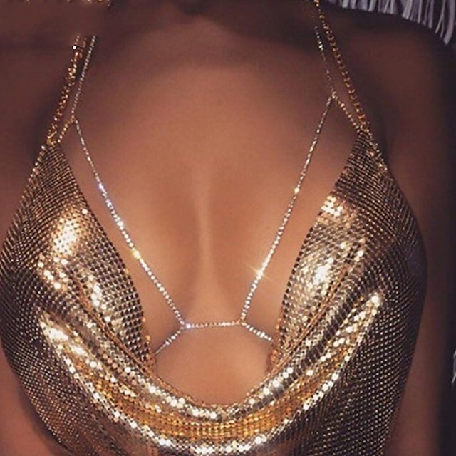  Κολιέ Τσόκερ Αλυσίδα σώματος Αλυσίδα Σώματος Κομψό & Πολυτελές Λάμψη Σέξι Κράμα Για Ντίσκο Μεταμφίεση Απόκριες Γυναικεία Κοστούμια Κοσμήματα Κοσμήματα μόδας