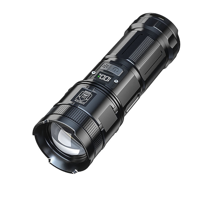  Белый лазерный фонарик 40 Вт, супер яркий уличный фонарик m60 lep, USB перезаряжаемый зум, освещение для кемпинга, удлиненное