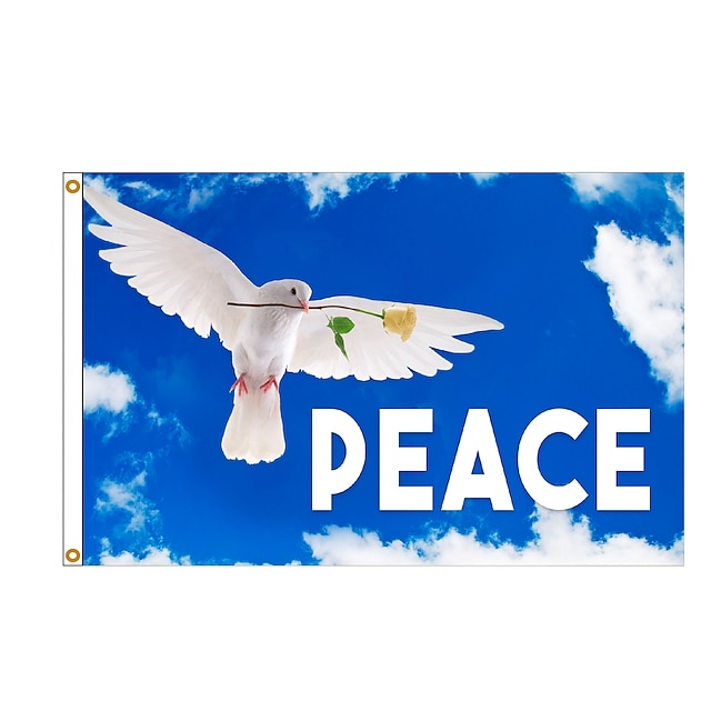 Peace Dove Flag 3 5ft Peace Flag 90 150cm Pacepeace World Peace