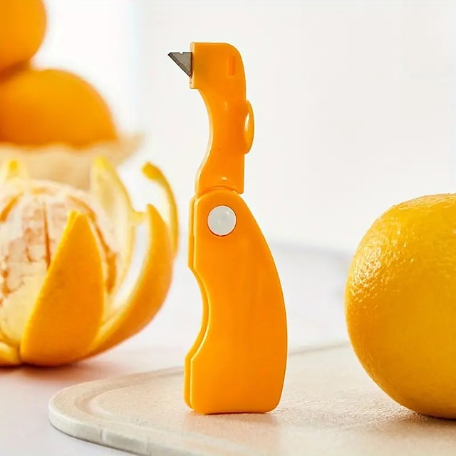  1 Uds., pelador de naranjas, pelador de naranjas de plástico, pelador de pomelo con dedos, pelador de granada, pelador de limón simple, pelador de pomelo, cortador creativo, herramienta peladora de