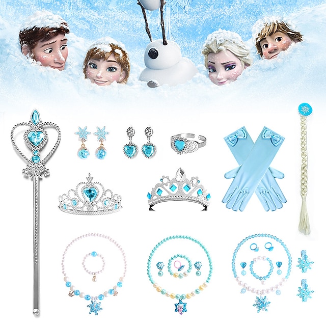  COS props for Halloween in foreign trade Ice and Snow Queen Jewelry Ice and Snow Romance Princess Elsa COS Festival props