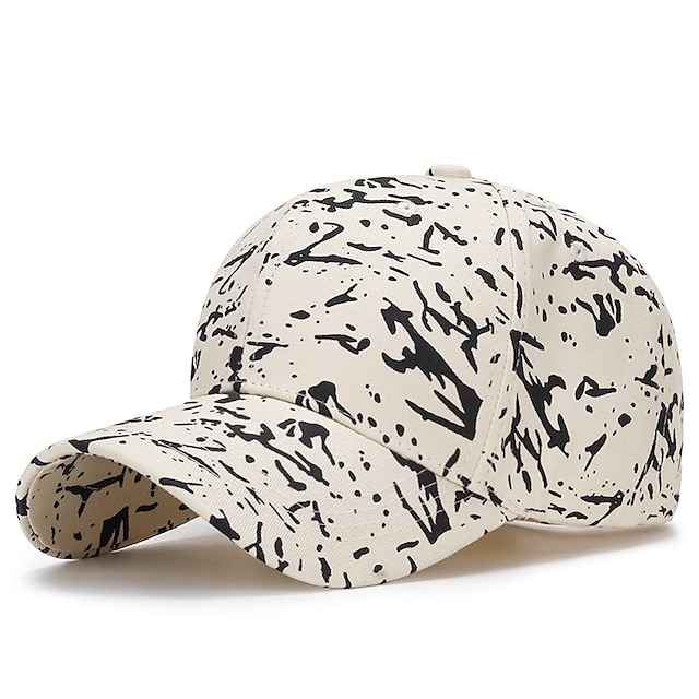  Unisexe Casquette de Baseball Chapeau de soleil Noir Blanche Polyester Mode Décontractées Minimalisme Extérieur Vacances Graphic Graffiti Ajustable Ecran Solaire Mode