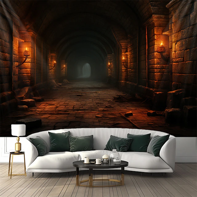 Underground Cave Hanging Tapestry Wall Art Large Tapestry Mural Decor Photograph Backdrop Blanket Curtain Home Bedroom Living Room Decoration 14