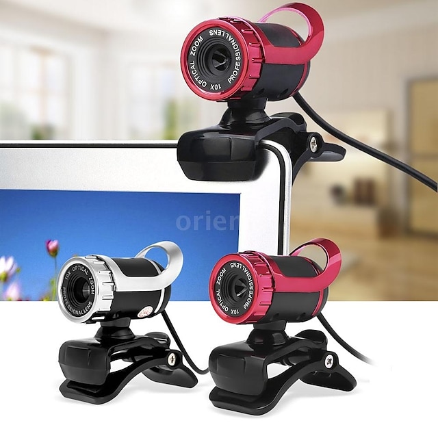  Fashion Net work Camera USB 2.0 12 Megapixel HD Camera Web Cam 360 Degree with MIC Clip-on for Desktop Skype Computer PC Laptop C194726201 Computer&Networking