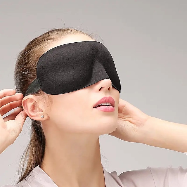  Máscara de sono 3d natural máscara de olho de dormir máscara de olho sombra remendo de olho feminino masculino macio portátil venda viagem eyepatch