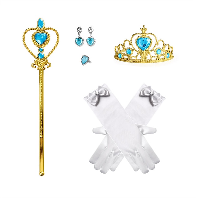  Princess Biji Children's Jewelry Super Mario Girls' Jewelry Peach Princess Jewelry for 4-6 years old girls