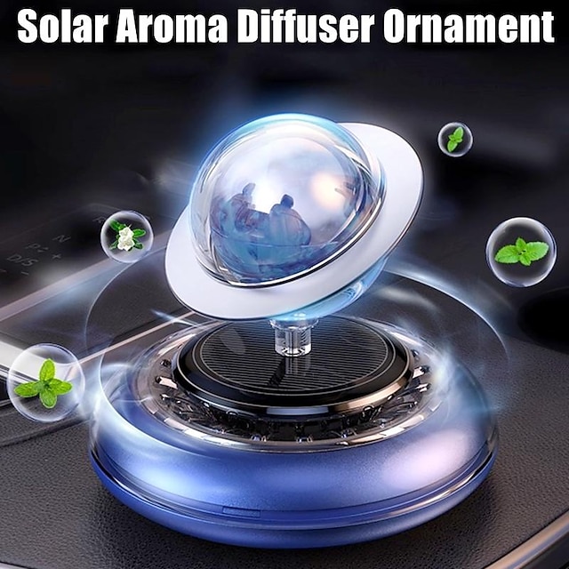  solar rotativ planetă spațială difuzor de parfum pentru mașină accesorii de parfum din metal pentru interiorul mașinii tablou de bord difuzor de aromă difuzor de deodorant auto odorizant