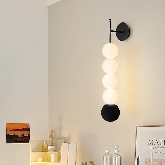  Современный настенный светильник, винтажный стеклянный настенный светильник с 4/5 лампами для ванной комнаты, настенный светильник для чтения на поворотном кронштейне для спальни, кабинета, помимо