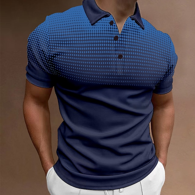 Men's Sport Polo Golf Shirt Casual Holiday Lapel Short Sleeve Fashion ...