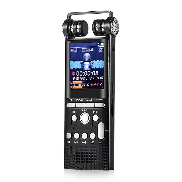  professionel stemmeaktiveret digital lyd stemmeoptager usb pen diktafon mp3 afspiller optagelse pcm 1536kbps