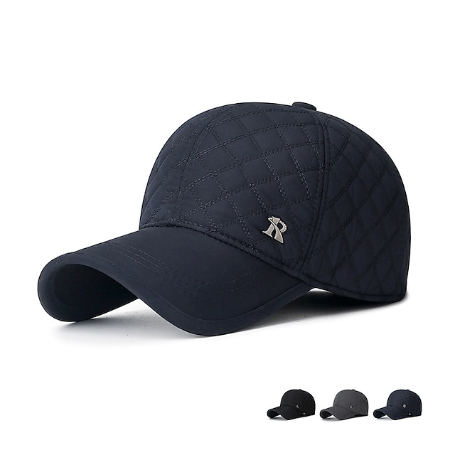  Unisex Șapcă de baseball Pălării de iarnă Capac pentru urechi Negru Albastru Marin Închis Poliester Modă Casual minimalism În aer liber Vacanță Simplu Ajustabile Cremă Cu Protecție Solară Cald Modă