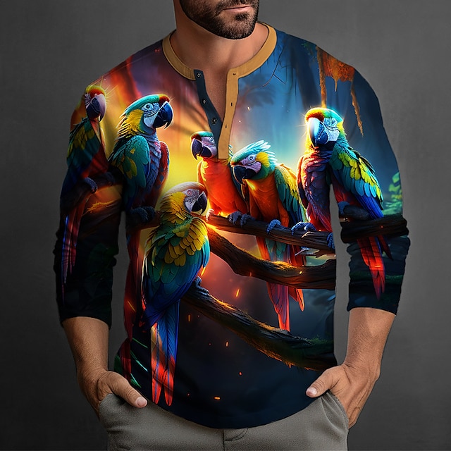 Hisir T-shirt à manches courtes pour homme, Rouge, M