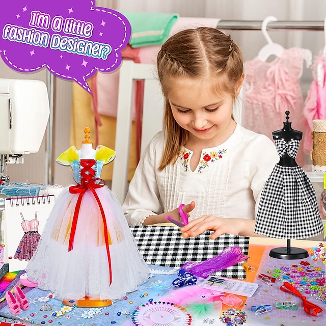  design dětského oblečení kutilství oblečení pro panenky školka ruční práce třída kreativního materiálu balení oděvů tkanina krejčí