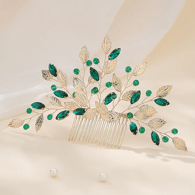 Hair Combs Headpiece Rhinestone Alloy Wedding Cocktail Elegant Luxury With Rhinestone Splicing Headpiece Headwear4
