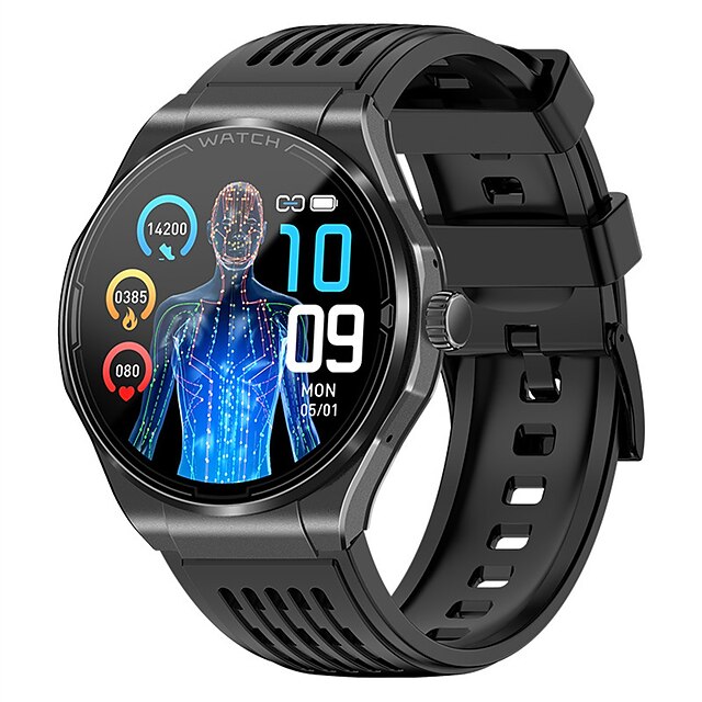  JA03 Smart Watch 1.43 inch Smartwatch Fitness Running Watch Bluetooth ECG+PPG Pedometer Call Reminder Compatible with Android iOS Women Men Long Standby Hands-Free Calls Waterproof IP 67 54mm Watch