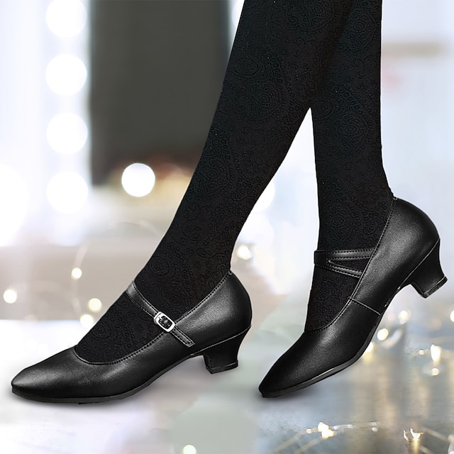  Pentru femei Tocuri Pantofi pumps Slip-On-uri Mary Jane Pantofi de epocă Pantofi de confort Petrecere În aer liber Zilnic Toc Mic Vârf rotund Elegant Epocă Modă Piele Buclă Curea Gleznă Argintiu Roșu