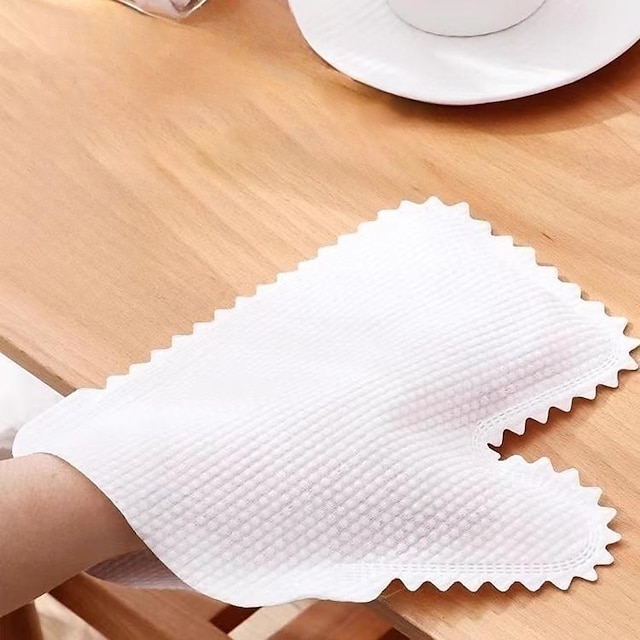  10PCS Lazy Cleaning Rag Gloves Household Dust Removal Disposable Non-woven Fabric Scouring Tools Wet and Dry Dual-use Cloth