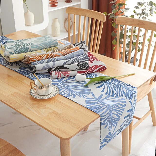  Instagram estilo nórdico flor dupla face folha marrom novo produto corredor de mesa sala de estar mesa de café tapete toalha de mesa decoração de casa