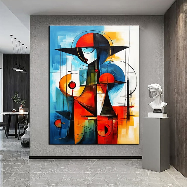  handgeschilderde muurkunst stad femme schilderij abstracte vrouwen schilderij hedendaagse kunst olieverfschilderij moderne vrouw schilderij hedendaagse kunst huisdecoratie klaar om op te hangen of