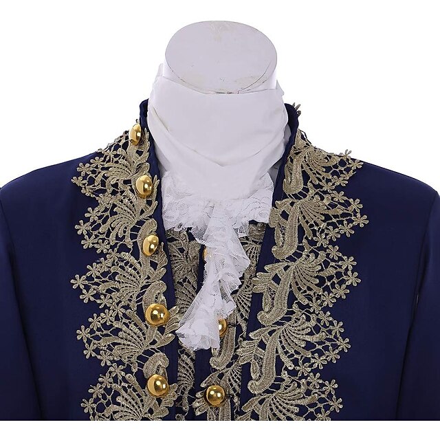 Men's Royal Halloween Carnival Performance Party Baroque Victorian Rococo Outfits