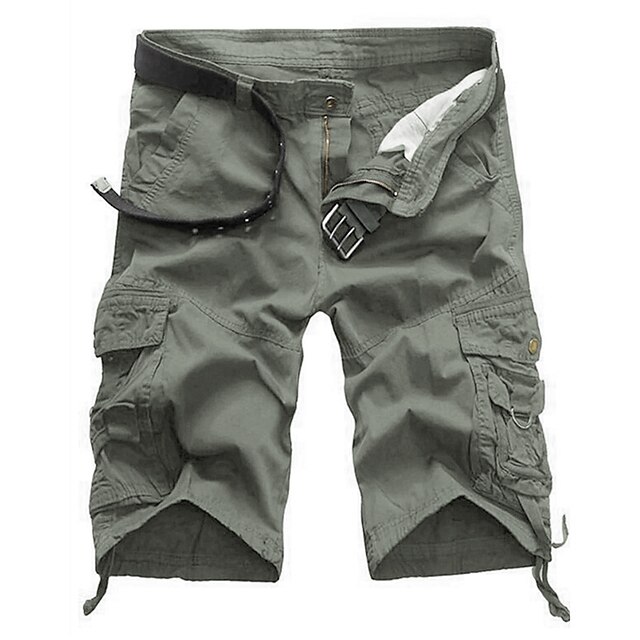 Men's Cargo Shorts Hiking Shorts Multi Pocket Lightweight Plain ...