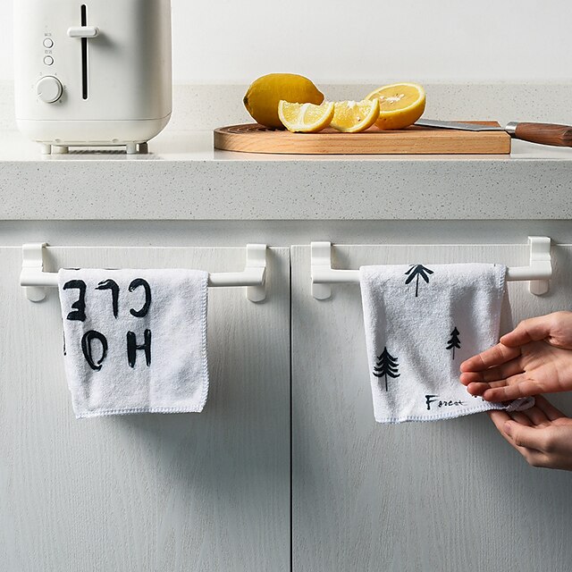  Plastic hangende houder handdoekenrek multifunctionele kast kastdeur terug keukenaccessoires thuisopslag organisator