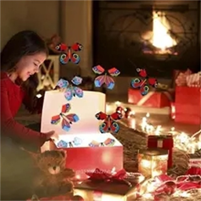  5 шт./компл., летающая в книге, волшебная бабочка, летающая открытка, игрушка с пустыми руками, бабочка, свадебный волшебный реквизит, трюки, рождественский подарок