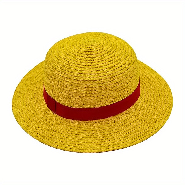  Hat / Cap Inspired by One Piece Monkey D. Luffy Anime Cosplay Accessories Hat Men's Women's Cosplay Halloween Costumes