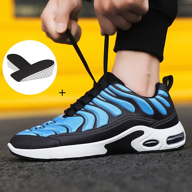  Men's Sneakers and Height Increase Insoles Sporty Look Daily Elastic Fabric Breathable Black / Yellow Blue Gray Spring Fall