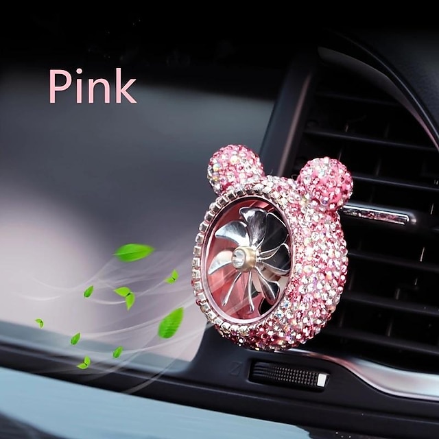  1 pc creative bling crystal לרכב מטהר אוויר בושם ניחוח ניחוח רכב עיצוב פנים אביזרי רכב לילדה נשים נשים