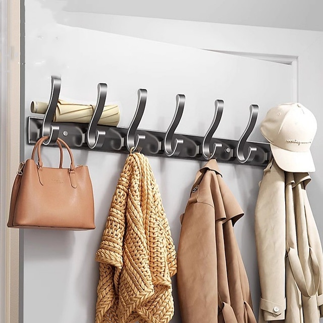  cârlige pentru haine suport de perete, cârlig de perete în spatele ușii, cârlig de haine rezistent, ușă de intrare cu cârlig de lipit, cârlig de haine pentru camera de intrare