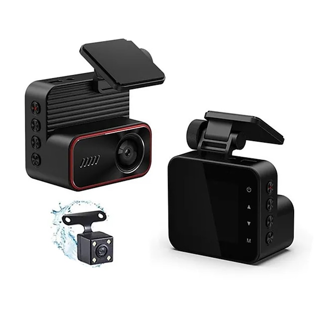  Métal 2 canaux wifi voiture dvr hd 1080p double objectif avant et arrière véhicule tableau de bord caméra dvr enregistreur vidéo dashcam caméscope