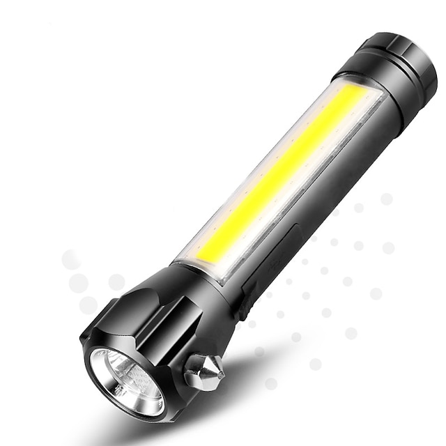  Solar Multi-function Rechargeable 1000LM Flashlight Rechargeable Spotlight for Indoor and Outdoor Use