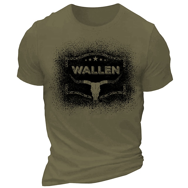  Homme Cowboy T-shirt 100% Coton Manche Courte Graphique Chemise Blanche Rouge Bordeaux Vert Véronèse T-shirt confortable Sport en Plein Air Fête Vêtements de créateurs de mode