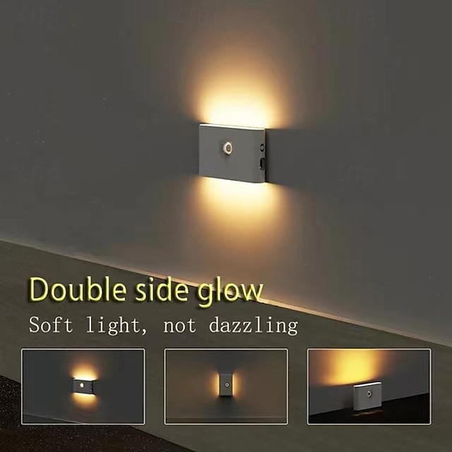  luce notturna con sensore intelligente luce notturna a led con sensore di luce a infrarossi typec luce notturna con sensore wireless magnetico ricaricabile