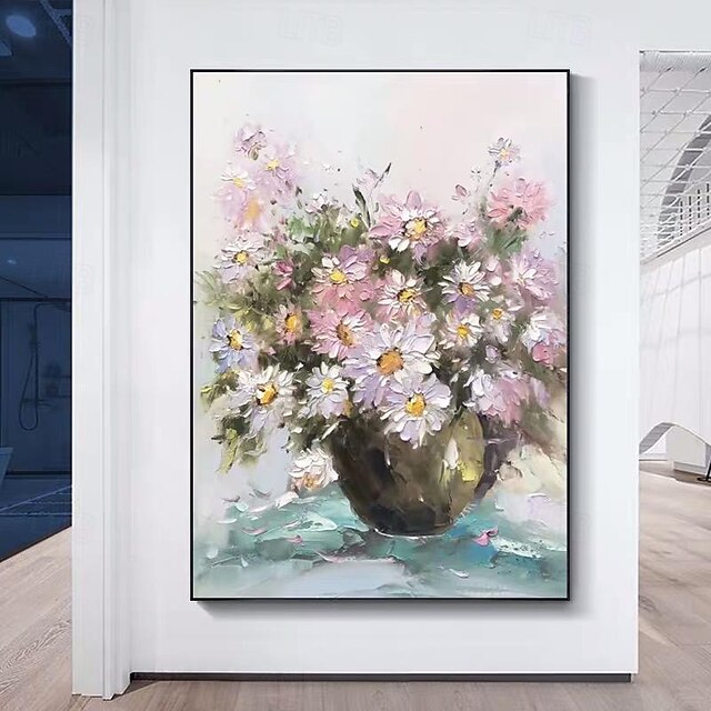  mintura kézzel készített absztrakt virág olajfestmények vászonra fali művészeti dekoráció modern kép lakberendezéshez hengerelt keret nélküli feszítetlen festmény