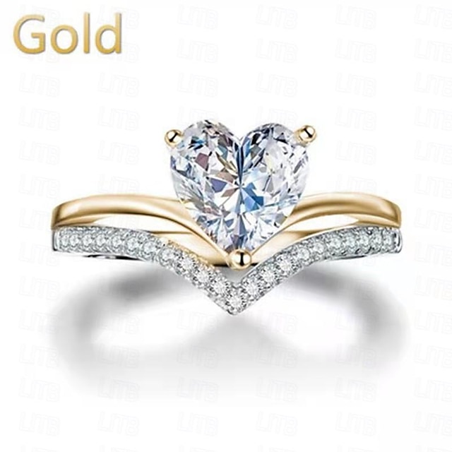  Δαχτυλίδι Γάμου Πεπαλαιωμένο Στυλ Ασημί Χρυσό Τριανταφυλλί Χρυσό Χρώμιο Χαρά Κομψό Βίντατζ Μοντέρνα