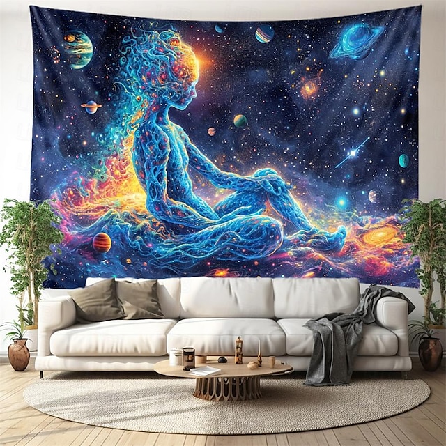  Trippy Psychedelic Galaxy hängender Wandteppich, Wandkunst, großer Wandteppich, Wanddekoration, Fotografie, Hintergrund, Decke, Vorhang, Zuhause, Schlafzimmer, Wohnzimmer, Dekoration