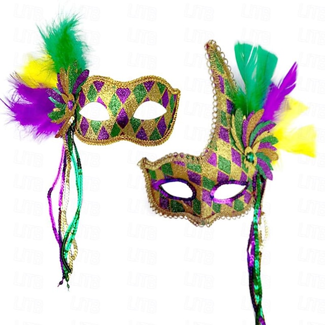  Mask Halloween Rekvisita Vuxna Herr Dam Rolig Läskig kostym Halloween Karnival Mardi Gras Enkla Halloween kostymer