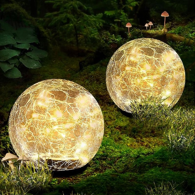  solární lední hokej pohřbená lampa trávník vložená lampa venkovní nádvoří zahrada krok atmosféra dekorace led crack lampa