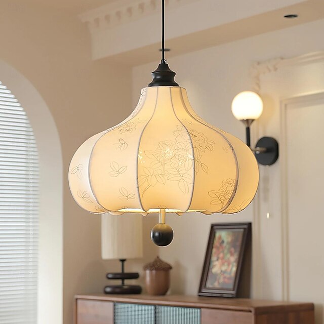 Lampe suspendue LED 40/50/60 cm 1 lumière chaude 3 couleurs de lumière style vintage style traditionnel salle à manger chambre lampes suspendues 110-240 V