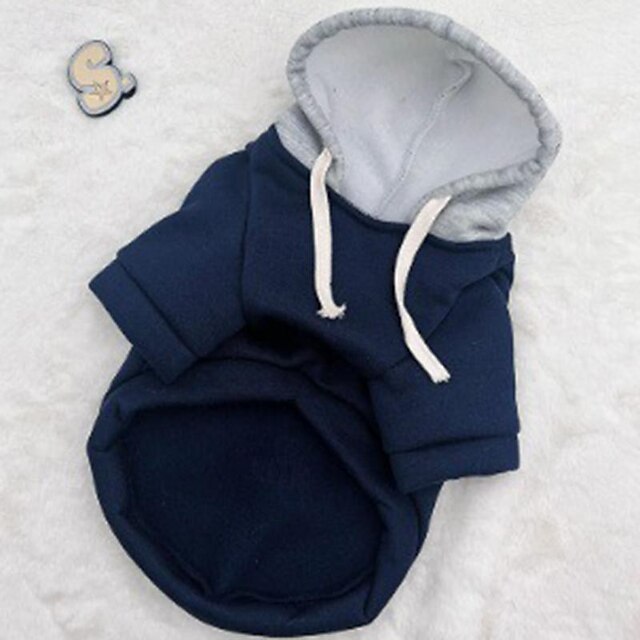  Dog Cat Hoodie Fashion Cute Winter Warm Soft Washable Comfortable Outdoor Sports Dog Clothing for Bichon Frise Poodle Pomeranian Baby Pet Papillon