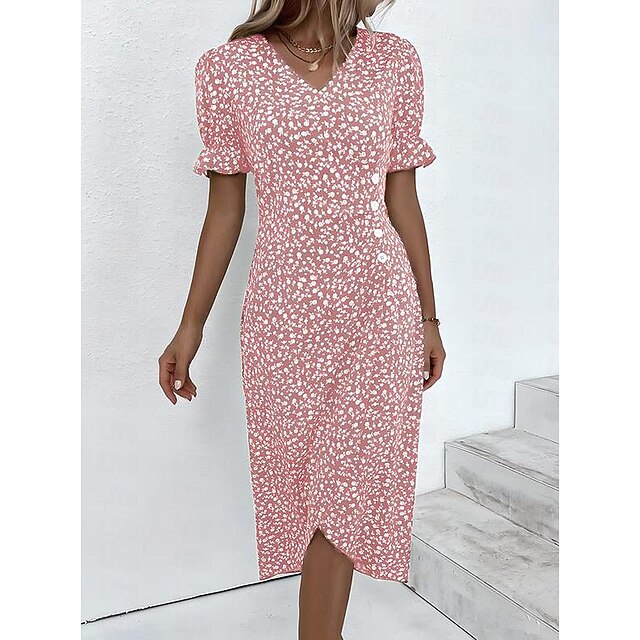 Dress Dames,Vrouwen Hemdjurk Sexy V-Hals Wikkeljurk Casual Lange Mouwen Legergroen Vloeiende Maxi Jurk Elegante Jurk Met Zak Zonnejurk Rockabilly Jurk Cocktailparty,Xxl