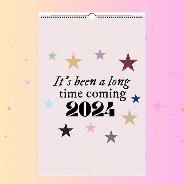  calendário 2024, a era tour calendário 2024 cartazes de música capa do álbum cartaz calendário lona arte de parede calendário