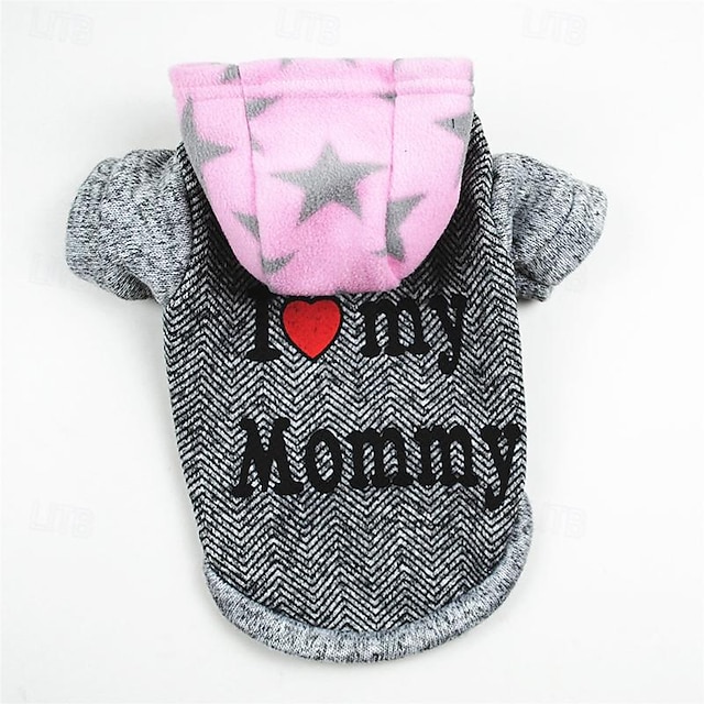  Cachorros Gatos Camisola com Capuz Moda Estilo bonito Inverno Quente Macio Lavável Confortável Ao ar livre Esportes Roupas para cães for Bichon Frise Poodle Pomerânia Animais de Pequeno Porte