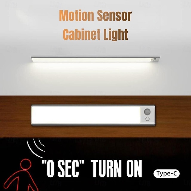  Sensor de movimiento ultrafino, luz infrarroja para armario, sensor de movimiento de ojo de gato, luces led para debajo del armario de cocina