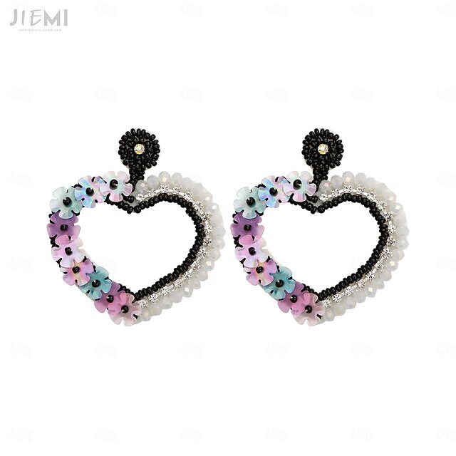  Ohrring Ohrringe Retro Vintage Böhmische Boho Kunststoff Für Cosplay Damen Modeschmuck Modeschmuck